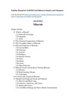Solution manual for EARTH 2 2nd edition by hendrix and thompson 