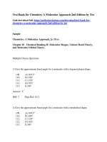 Test bank for chemistry a molecular approach 2nd edition by tro 