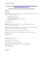 Test bank for medical surgical nursing 2nd edition by osborn 