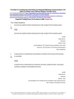 Test bank for contemporary advertising and integrated marketing communications 14th edition by arens weigold 