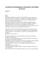 Download PDF test bank for microbiology an introduction 11th edition by tortora 