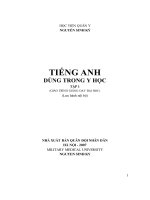 TIẾNG ANH DÙNG TRONG Y HỌC TẬP 1