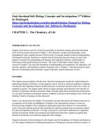 Biology concepts and investigations 3rdedition edition by hoefnagels  