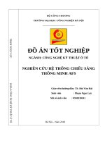 đồ án tốt nghiệp CHIẾU SÁNG THÔNG MINH AFS