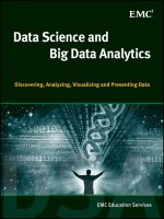 Data science and big data analytics discovering analyzing visualizing and presentating data 