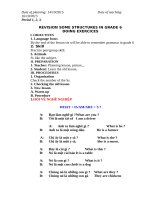 Giáo án học sinh giỏi Tiếng anh 6