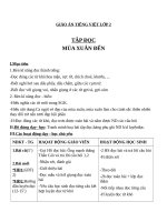 Giáo án Tiếng Việt 2 tuần 20 bài: Tập đọc  Mùa xuân đến