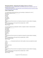 Managing quality integrating the supply chain 6th edition by foster test bank 