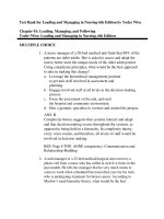 Test bank for leading and managing in nursing 6th edition by yoder wise download 