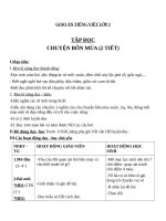 Giáo án Tiếng Việt 2 tuần 19 bài: Tập đọc  Chuyện bốn mùa