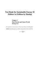 Link full download test bank for sustainable energy SI edition 1st edition by dunlap 