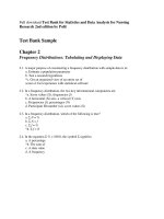 Full download test bank for statistics and data analysis for nursing research 2nd edition by polit 