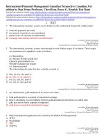 International financial management canadian perspective canadian 3rd edition by brean eun resnick test bank  