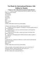 Link full download test bank for international business 14th edition by daniels 