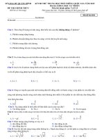 Tài liệu HOT Đề thi thử Vật Lý THPT QG 2019 Sở Quảng Bình (có Đáp Án)