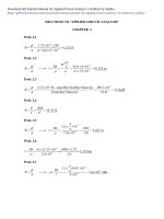 Download solution manual for applied circuit analysis 1st edition by sadiku 