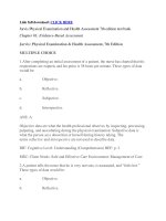 Test bank for physical examination and health assessment 7th edition 