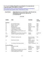 Solution manual for accounting for governmental and nonprofit entities 14th edition by wilson 