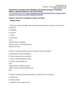 Test bank for congress and its members 16th edition by davidson oleszek lee schickler 