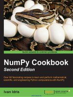 NumPy cookbook  over 90 fascinating recipes to learn and perform mathematical, scientific, and engineering python computations with numpy 2nd edition 