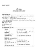 Giáo án Tiếng Việt 2 tuần 19 bài: Tập đọc  Chuyện bốn mùa