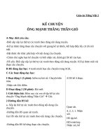 Giáo án Tiếng Việt 2 tuần 20 bài: Kể chuyện  Ông Mạnh Thắng Thần Gió