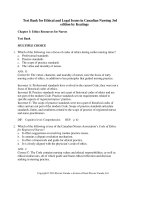 Test bank for ethical and legal issues in canadian nursing 3rd edition by keatings download 