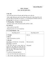 Giáo án Tiếng Việt 2 tuần 19 bài: Tập đọc  Chuyện bốn mùa