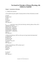 Test bank for principles of human physiology 4th edition by stanfield download 