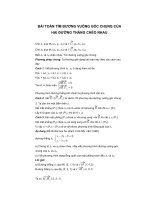 Bài toán vuông góc