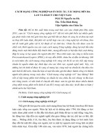 CÁCH MẠNG CÔNG NGHIỆP 4.0 Ở CHÂU ÂU, TÁC ĐỘNG ĐẾN BA LAN VÀ HÀM Ý CHO VIỆT NAM