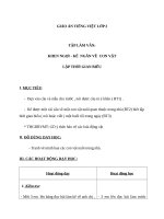 Giáo án Tiếng Việt 2 tuần 16 bài: Tập làm văn  Khen ngợi. Kể ngắn về con vật. Lập thời gian biểu