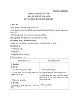 Giáo án Tiếng Việt 2 tuần 19 bài: Luyện từ và câu  Mở rộng vốn từ: từ ngữ về các mùa. Đặt và trả lời câu hỏi Khi nào?