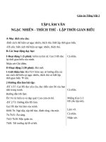 Giáo án Tiếng Việt 2 tuần 17 bài: Tập làm văn  Ngạc nhiên, thích thú. Lập thời gian biểu