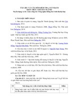 TÀI LIỆU VÀ CÂU HỎI KIỂM TRA, SÁT HẠCH KIẾN THỨC CHUYÊN NGÀNH Tuyển dụng vị trí: Làm công tác Công nghệ thông tin trình độ đại học
