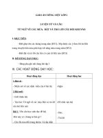 Giáo án Tiếng Việt 2 tuần 19 bài: Luyện từ và câu  Mở rộng vốn từ: từ ngữ về các mùa. Đặt và trả lời câu hỏi Khi nào?