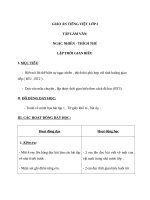 Giáo án Tiếng Việt 2 tuần 17 bài: Tập làm văn  Ngạc nhiên, thích thú. Lập thời gian biểu