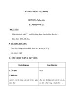 Giáo án Tiếng Việt 2 tuần 17 bài: Chính tả  Tập chép: Gà tỉ tê với gà. Phân biệt AOAU, RDGI, ETEC