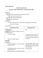 Giáo án Tiếng Việt 2 tuần 17 bài: Tập làm văn  Ngạc nhiên, thích thú. Lập thời gian biểu