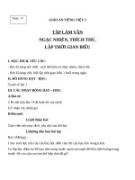 Giáo án Tiếng Việt 2 tuần 17 bài: Tập làm văn  Ngạc nhiên, thích thú. Lập thời gian biểu