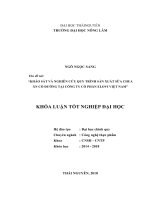 Khảo sát quy trình sản xuất sữa chua ăn có đường tại công ty cổ phần elovi việt nam 