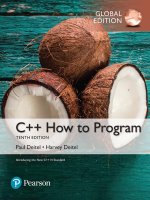 C++ how to program 10th global edition 