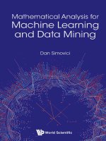 Mathematical analysis for machine learning and data mining 