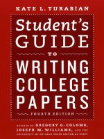 Students guide to writing college papers 4th edition 