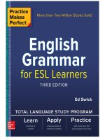 Practice makes perfect english grammar for ESL learners 3rd edition 