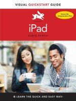 iPad visual quickstart guide covers the 3rd generation ipad 