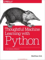Thoughtful machine learning with python  a test driven approach 