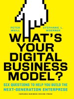 Whats your digital business model six questions to help you build the next generation enterprise 