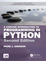 A concise introduction to programming in python 2nd edition 
