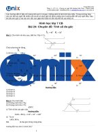 24  ĐAHS   chuyên đề tính số đo góc 